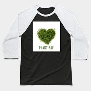 Green Plant Heart-Plant Bae Graphic Tee Baseball T-Shirt